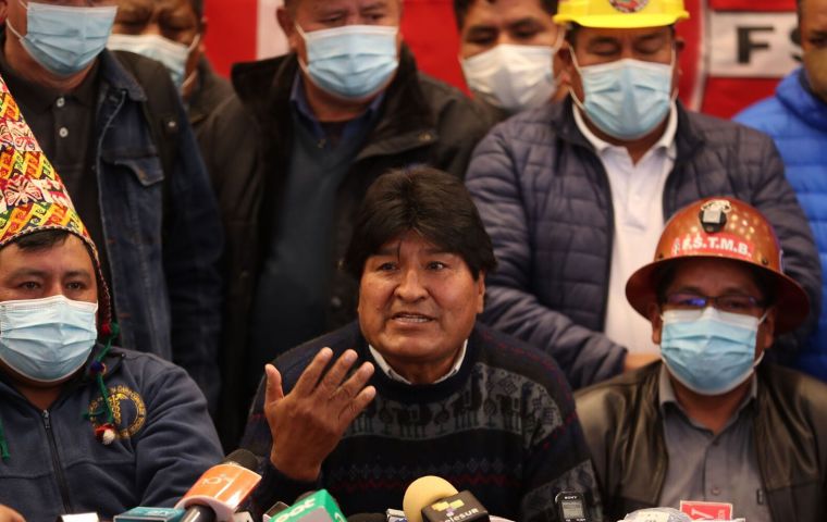 Evo Morales has repeatedly voiced his support for Castillo