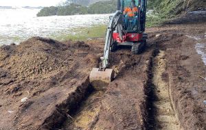 The site which was cleared and excavated in search of evidence of human remains of Argentine soldiers (Pic ICRC)