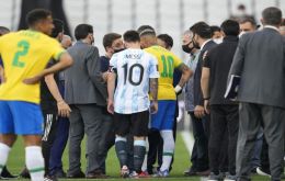 “We've been here for three days and you had to wait until now to come over here and do this?,” Messi protested