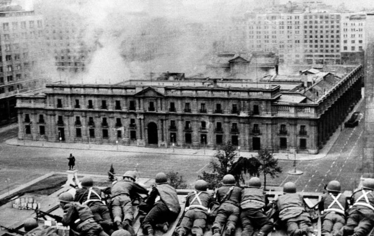 General Augusto Pinochet was the leader of the military coup that in September 1973 ousted the Allende government.  