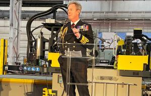 “This is an exciting time for the Royal Navy. The Type 31 represents the very best of British shipbuilding”, said Second Sea Lord Vice Admiral Nick Hine (Pic @VAdmNickHine)