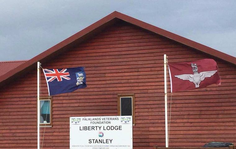 “Falklands Veterans Foundation has been part of our lives for 19 years and it was a natural choice for our donation”, pointed out MLA Roger Spink 