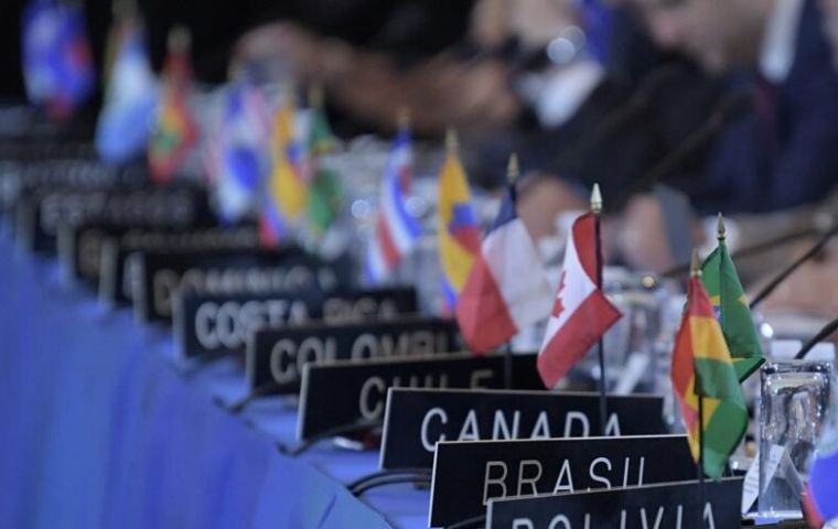 The resolution was sponsored by Canada, Antigua and Brabuda, Chile, Costa Rica, Ecuador, US, Paraguay and Uruguay, and Venezuela's Juan Guaidó