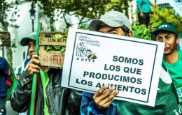 Demonstrators want Argentina to achieve “food sovereignty”