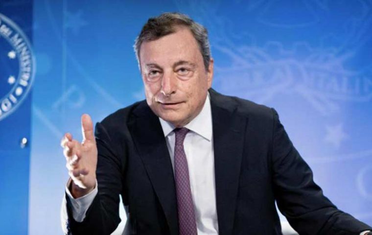 Huge differences among countries regarding COVID-19 vaccination are ”morally unacceptable,” Draghi said