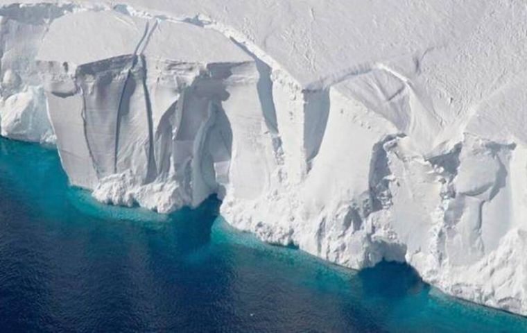 Chain of fast-flowing Antarctic glaciers named for important climate meetings including Glasgow, Geneva, Paris and Berlin