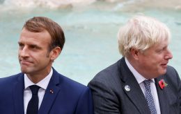 PM Johnson and president Macron met on the sidelines of the Rome summit but there are contradictory comments as to what was achieved 