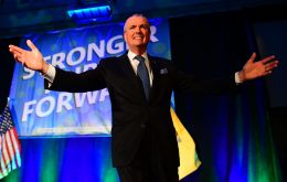 Murphy became the first Democrat to win a second term as governor since Brendan Byrne in 1977 
