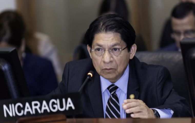 “Nicaragua makes use of its full sovereign rights,” Moncada said 