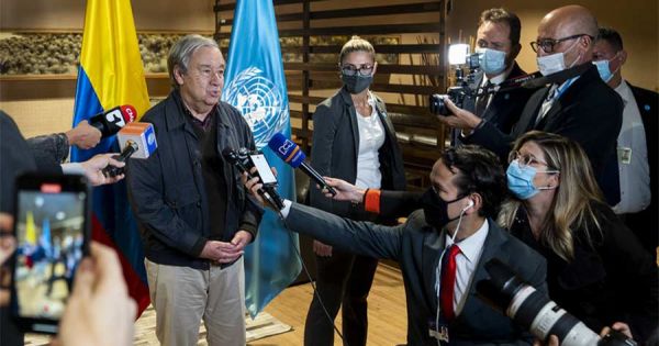 UN Secretary-General arrives in Colombia for 5th anniversary of peace deal with FARC