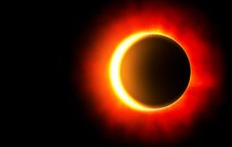 During a total solar eclipse, the Sun, Moon, and Earth line up so that the Sun is blocked when viewed from within the Moon's shadow on Earth.