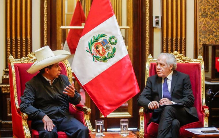 ”It seems to us that the works, projects and plans that Peru has are very important,” Almagro said