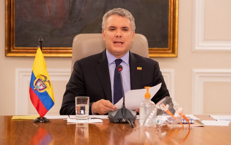 Duque said the measure was a recommendation from the Health Ministry's advisory committee
