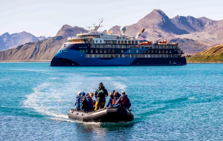 The SunStone vessel was christened by Elise Grøndahl, Albatros Expeditions’ head of operations and product, in an environmentally friendly way