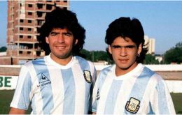 Hugo Maradona had married an Italian woman in 2006 and settled in Naples