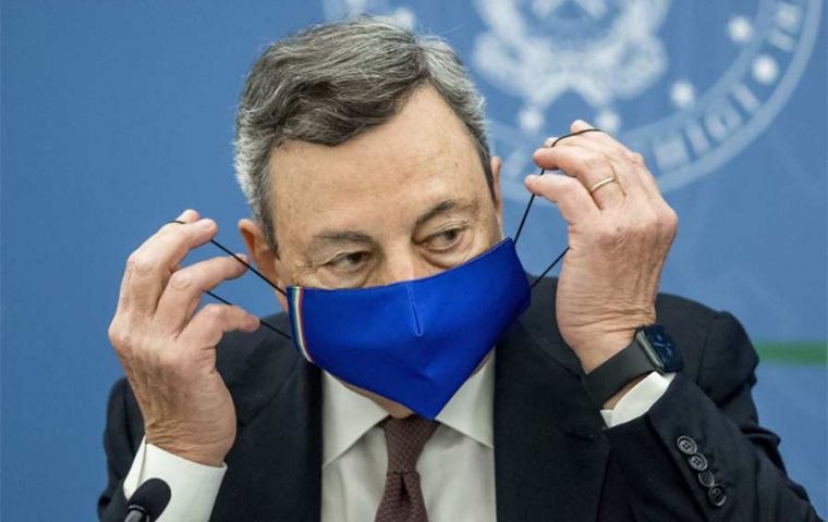 Prime Minister Draghi wants to encourage unvaccinated Italians to get jabbed.