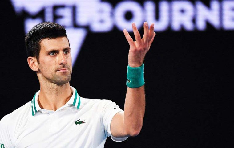 Djokovic scored a victory at a court of law, but will he be allowed to try it at tennis courts?