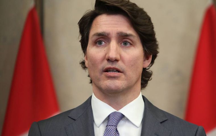Trudeau said acts of hooliganism on the part on anti-vaccine protesters needed to stop