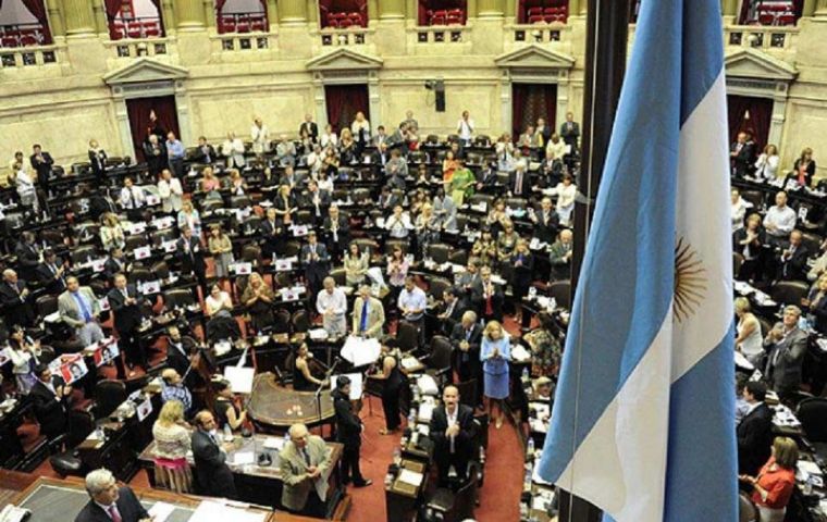 A session of the Argentine Lower House in Congress 