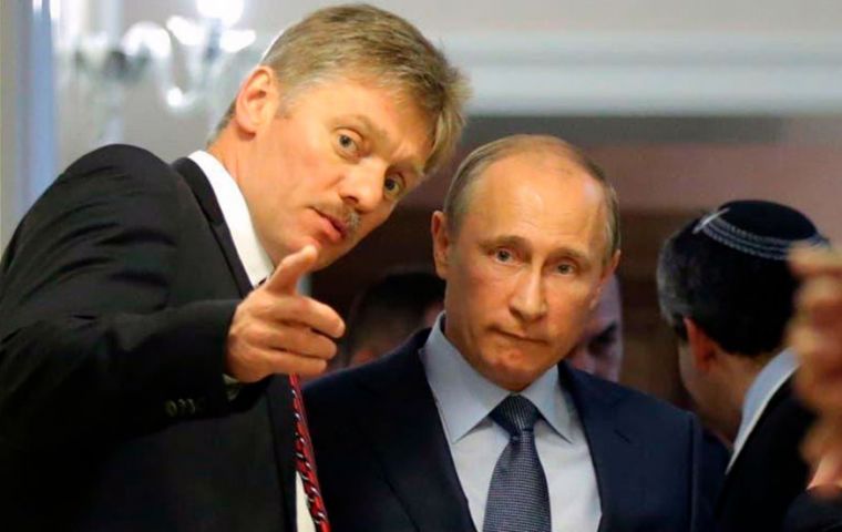 ”All this can be stopped in a moment,” if Ukraine agrees to Moscow's terms, Peskov said