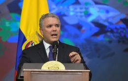 “The United States and Colombia continue to demand the establishment of democracy in Venezuela and to call Nicolás Maduro a dictator,” Duque stressed