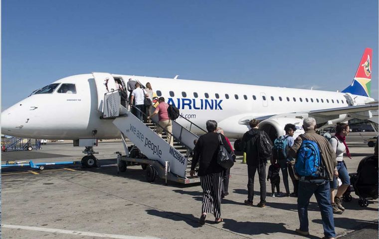 South Africa's Airlink will also have a monthly flight St Helena/Ascension Island