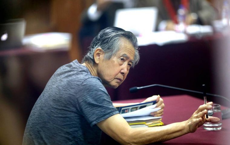 Fujimori is still at a Lima prison despite his pardon having been declared effective