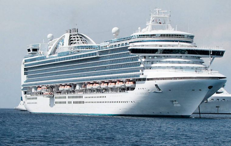 The Ruby Princess is now on her way to Hawaii