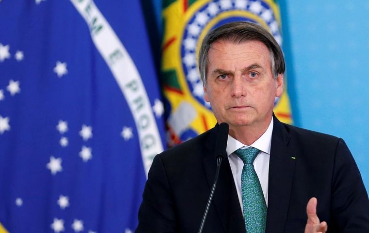 First Lady Michelle Bolsonaro said her husband was fine, nonetheless