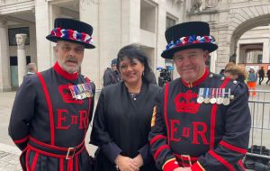 MLA Leona Roberts at Tuesday's service of St Paul’s Cathedral.
