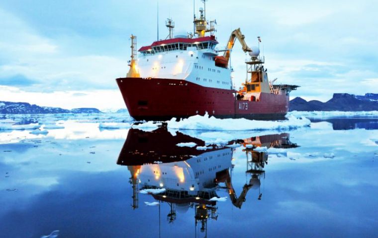 Protector’s task is to update seafaring charts of Antarctic waters, deliver supplies and personnel to remote research stations, monitor wildlife and the environment