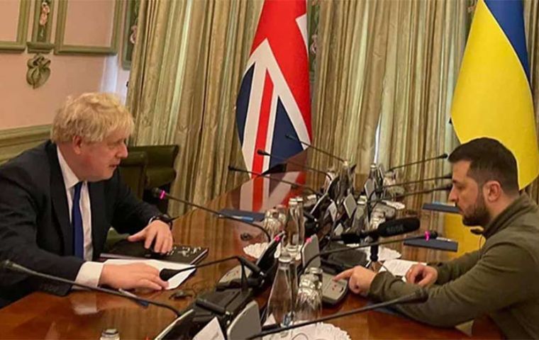 A week ago Boris Johnson paid a visit to Kyiv, one of several European politicians to go to the Ukrainian capital to meet President Zelensky