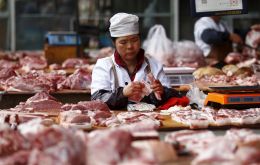 Brazil depends mostly from the Chinese pork market but in March purchases were 42% less than a year ago