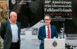 Dr Garcia underscored the “unbreakable bond” between Gibraltar and the Falklands that explained was cemented during the war, and “exists to this day”.