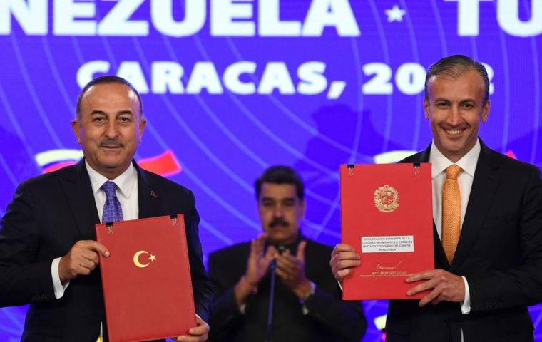 In Venezuela, Turkey and the Turkish people feel at home, said Çavuşoğlu, whose Montevideo stop was not that friendly