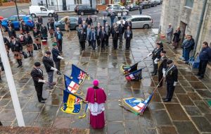 Falklands 40: HMS Sheffield veterans gather for poignant service at memorial in Old Portsmouth. Photo: Bob Mullen