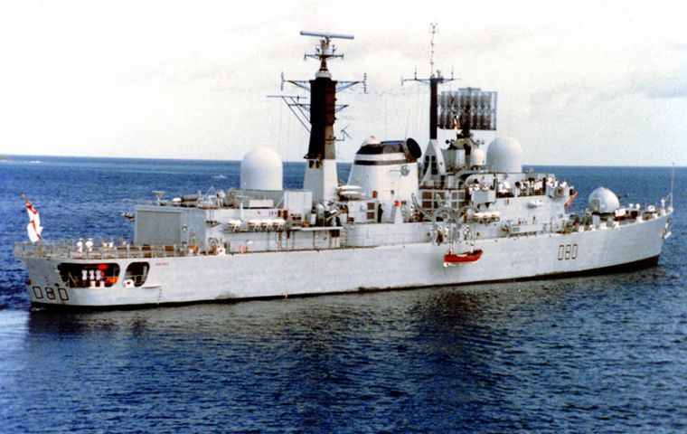 HMS Sheffield sank six days after the attack, becoming the first Royal Navy ship to be lost in action since the Second World War.