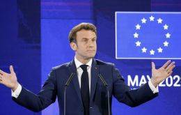 Ukraine is hoping to be officially granted EU candidate status at a EC summit in June, but the French leader appeared to dash Kyiv’s highest hopes.