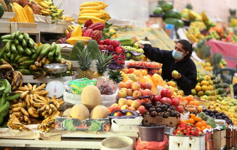 Food prices increased 2.06% in April, after rising 2.42% in March, while transportation prices, including fuel, rose 1.91% last month  