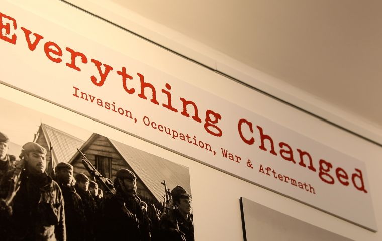 FIMA donated the A3-format prints to the museum, and the resulting exhibition, titled “Everything Changed”, first opened in Stanley in February. 