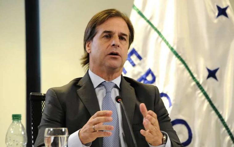 “We are in one of the most protectionist regions in the world,” Lacalle told reporters upon landing in Asunción 