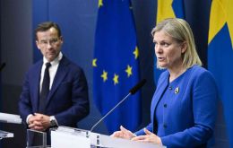 Swedish Prime Minister Magdalena Andersson said abandoning decades of political neutrality was a direct result of the Russian invasion of Ukraine. 