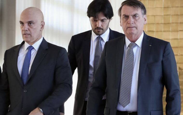 Bolsonaro and De Moraes hate each other but they still follow protocol
