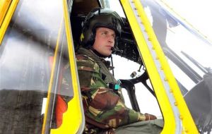 The Duke of Cambridge was deployed to the Falkland Islands for a six-week tour as a search-and-rescue helicopter pilot in 2016.