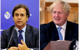 Lacalle and Johnson are to meet Monday to strengthen bilateral ties and trade