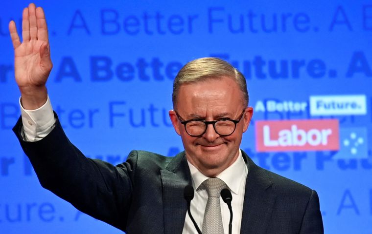 Labour Prime Minister Anthony Albanese said he wants to improve Australia's image abroad after defeating conservative Scott Morrison