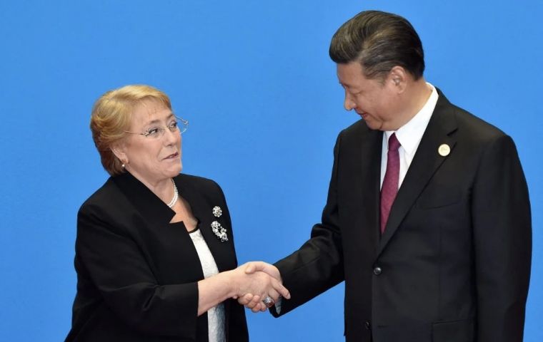 China has “a human rights development path that... suits its national conditions,” Xi told Bachelet