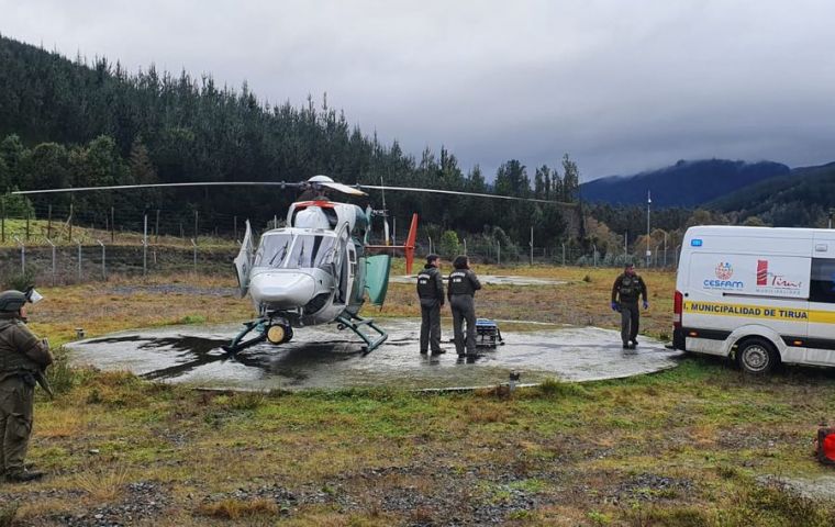 Neculqueo, aged 66, was flown by helicopter to Temuco's hospital but there was nothing doctors could do