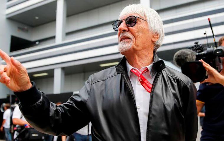 The 91-year-old Ecclestone is 45 years older than his Brazilian wife