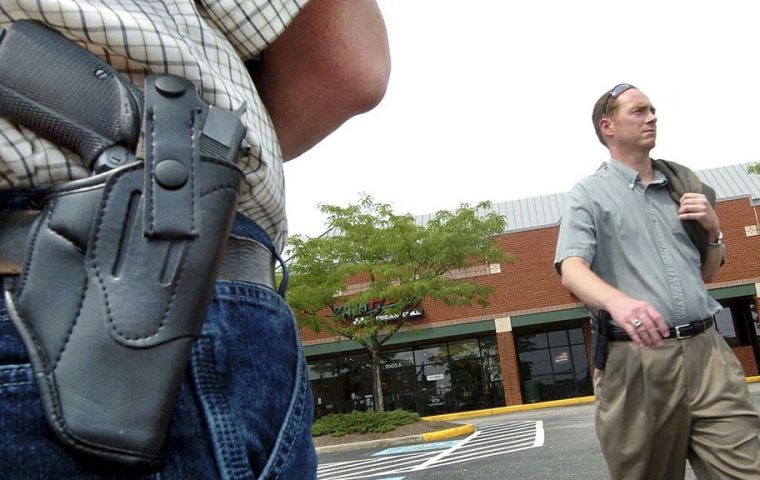 United States is one of the only three countries where its citizens have a constitutional right to carry or have a gun